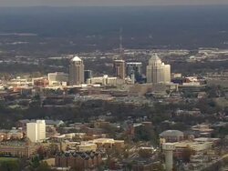 WS AERIAL View of Greensboro / North Carolina, United States Stock Footage