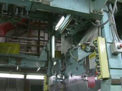 CU LA PAN Printer printing newspapers, San Francisco, California, USA / AUDIO Stock Footage