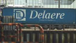 Views of Calais ferry port seen through perimeter fence News Clip