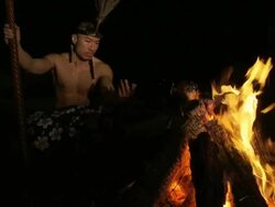 Asian Pacific Tribal Warrior 05 Stock Footage