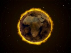 Earth Burning loop Stock Footage