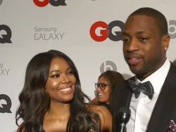 INTERVIEW - Gabrielle Union and Dwyane Wade at GQ And LeBron James Celebrate All Star Style And The March Issue With Special Performance By The Roots Stock Footage