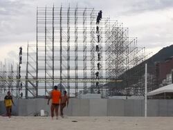 Rio Gears Up For World Cup Tourism Stock Footage