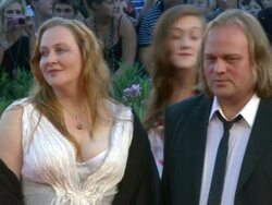 Yuriy Tsurilo and Aleksei Fedorchenko at the The Tempest Premiere/Closing Night Red Carpet: 67th Venice Film Festival at Venice . (Footage by WireImage Video/GettyImages) Stock Footage