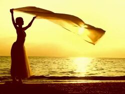 ballet on the beach Stock Footage