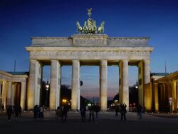 Brandenburger Gate Berlin Stock Footage