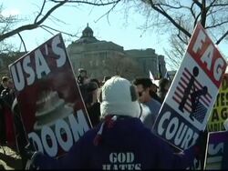 Gay Marriage Demonstrations in Washington News Clip