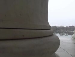 Washington Monument from the Jefferson Memorial Stock Footage