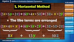Basics of Algebra: Adding and Subtracting Like Terms Instructional Video