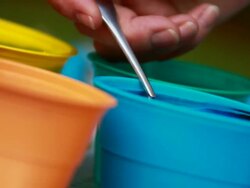 Coloring Easter Eggs Stock Footage