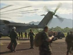 Two U.S. Navy ships and a USAID flight arrive with supplies News Clip