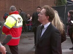 Simon Beaufoy at Salmon Fishing In The Yemen European Premiere at ODEON Kensington on April 10, 2012 in London, England. Stock Footage