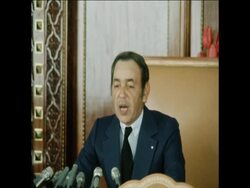 LIB 26-2-73 KING HASSAN HOLDS PRESS CONFERENCE ON RECENT ISRAELI ATTACK ON ARABS News Clip