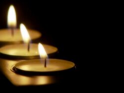 Full HD Seamless Loop Of 3 Tealights - PAL 25fps Stock Footage