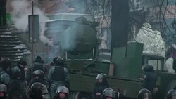 CLEAN : Kiev: activists beaten by militias, say hu News Clip