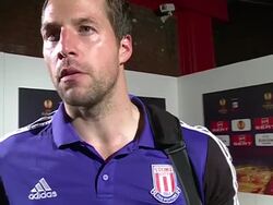 Post Match Interview: Thomas Sorenson Stock Footage