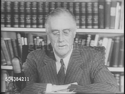 FDR Gives Campaign Speech, Denounces Communist Influence News Clip