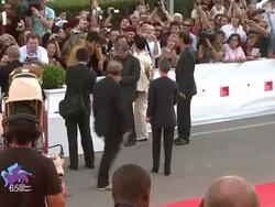 65th Venice Film Festival - Achilles and the Tortoise Red Carpet Stock Footage