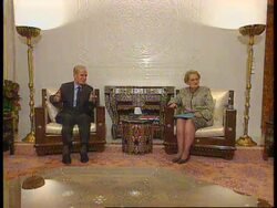 WEST BANK: YASSER ARAFAT'S REACTION TO MADELEINE ALBRIGHT'S VISIT News Clip