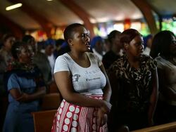 South Africa Holds A National Day Of Prayer For Nelson Mandela Stock Footage