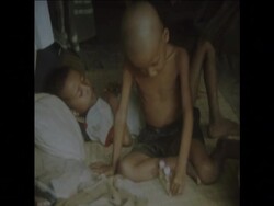 SYND 11 8 75  CAMBODIAN BORDER SCENES WITH THAILAND News Clip