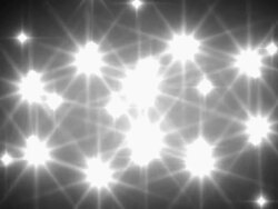 Star lights rotating (loopable) Stock Footage