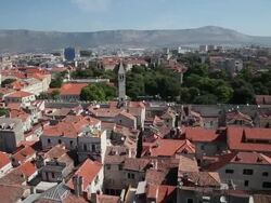 Split, View of the city Stock Footage