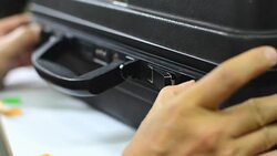 Briefcase Stock Footage