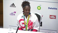 Dina Asher-Smith At Team GB Press Conference News Clip