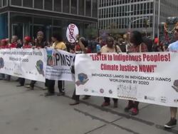 People's Climate March - NYC Stock Footage
