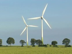 wind energie - turbines Stock Footage