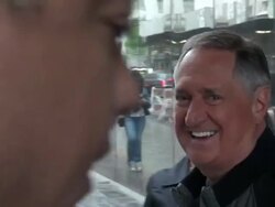 Neil Sedaka at the 'Good Day New York' studio Stock Footage