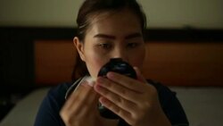 Women makeup Stock Footage