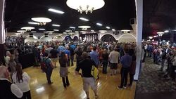 Wide Angle Of Entire Donald Trump Speech Showing Audience And Crowd Interactions And Reactions Pt.62 Stock Footage