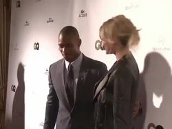 Victor Cruz and Kate Upton at GQ, Lacoste and Mercedes-Benz Celebrate the Super Bowl in New Orleans with Special Musical Performance by Lil Wayne Stock Footage