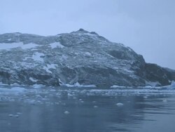 MS Broken ice on surface of sea / Antarctica peninsular, Antarctica Stock Footage