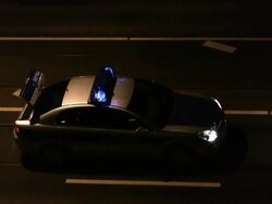 Police car (HD, NTSC, PAL) Stock Footage