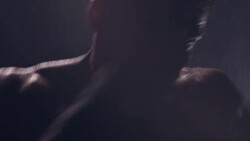 Boxing in the shadow. Struggling with weaknesses Stock Footage