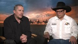 Christian Bale and Philip Whiteman on ‘Hostiles’ | In Studio News Clip
