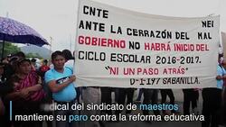 CLEAN : Mexico: sigue el paro magisterial en el regreso a clases News Clip
