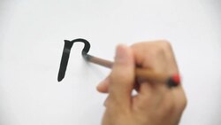 Ink Brush Writing English Word ' PET' Stock Footage