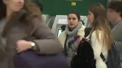 Commuters at Victoria Station News Clip