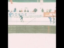 SYND 19 2 79 MEN AND WOMAN 500 METRE SPEED SKATING EVENT IN INZELL News Clip