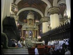 PERU: LIMA: EASTER MASS CELEBRATED AT BESIEGED JAPANESE EMBASSY News Clip