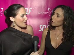 SELF Magazine & Jennifer Aniston Celebrate Mandy Ingber's Yogalosophy DVD Stock Footage