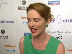 INTERVIEW: Sarah Drew at 7th Annual March of Dimes Celebration of Babies on 12/07/2012 in Beverly Hills, CA. Stock Footage