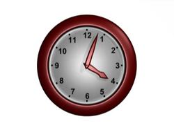 Modern Wall Clock - Interlace (NTSC MPEGB) Stock Footage