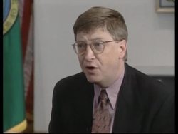 USA: MICROSOFT CHIEF BILL GATES TESTIFIES BEFORE SENATE COMMITTEE News Clip