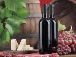 Red wine composition Stock Footage