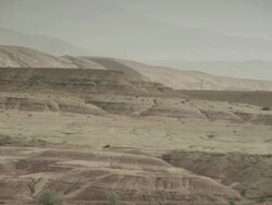 Vast open and undulating terrain of North Africa. Stock Footage
